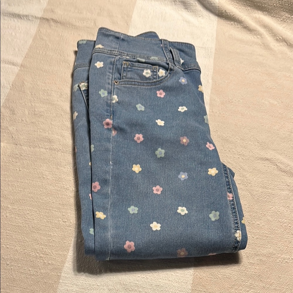 Floral Blue Women's Jeans size 2